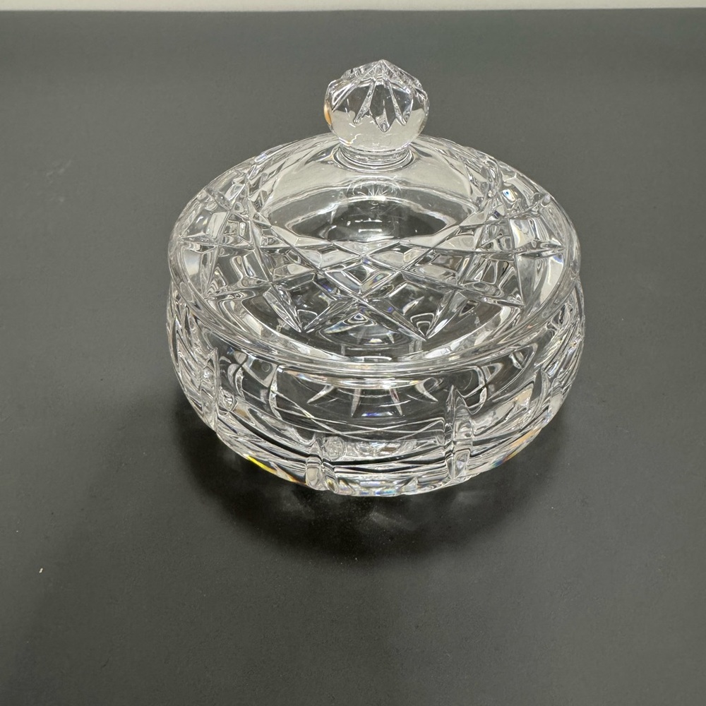 Elegant Crystal Lidded Candy Dish